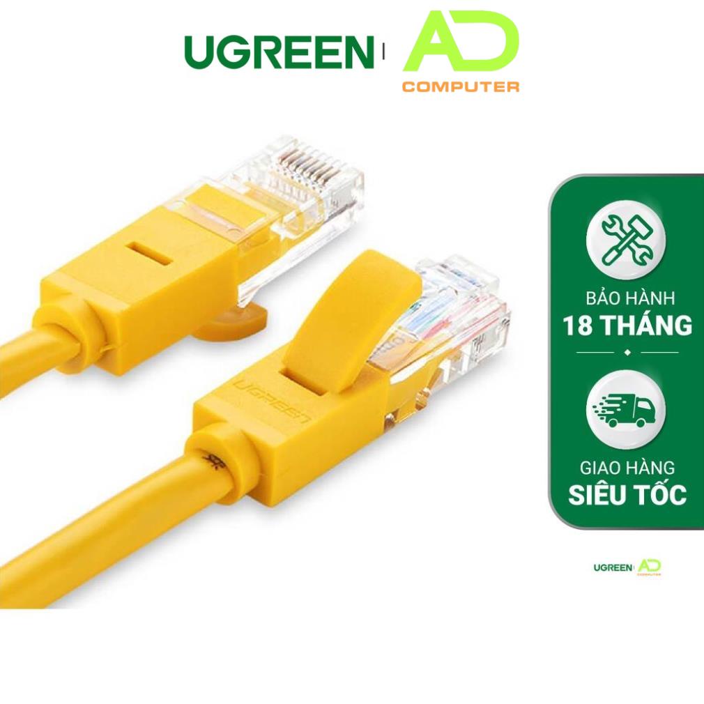 Cáp mạng đúc sẵn 2 đầu Cat 5 Ugreen NW103- Hàng phân phối chính hãng - Bảo hành 18 tháng