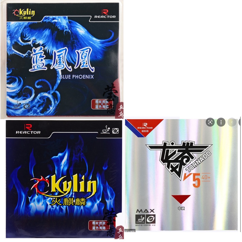 MẶT VỢT BÓNG BÀN REACTOR TORNADO V5, CKYLIN BLUE PHOENIX (PHƯỢNG HOÀNH XANH) CKYLIN Kỳ lân lửa xanh chính hãng