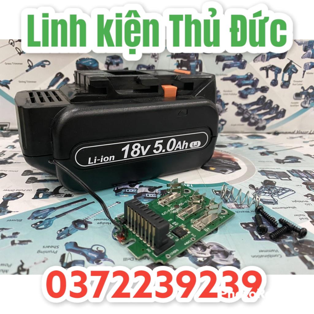 Lktd BN. Bộ vỏ mạch pin Panasonic 18V 2 hàng, nhận sạc zin hệ 80.