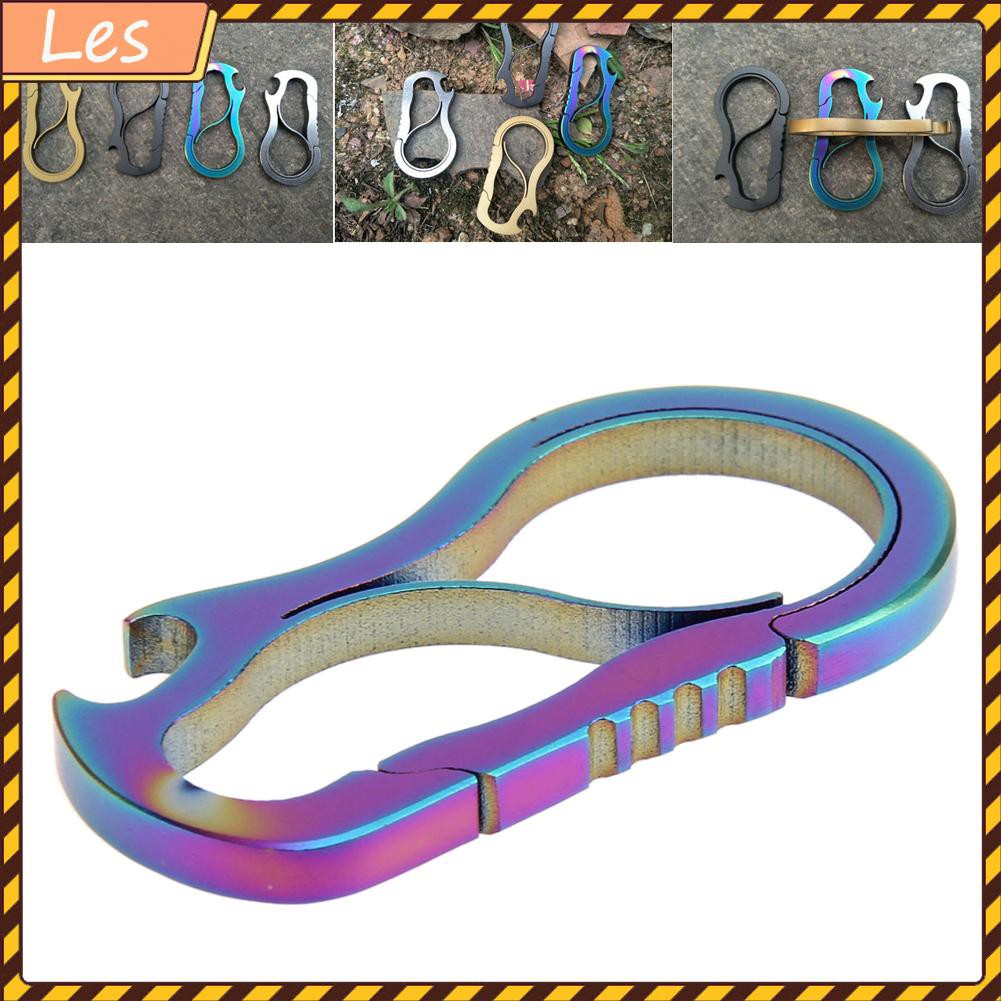 Metal Fast Buckle Outdoor Keychain EDC Equipment Titanium Alloy Carabiner