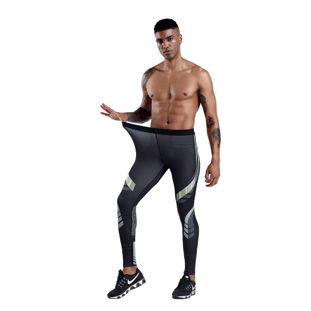 Quần legging thể thao kiểu dáng cá tính năng động hợp thời trang cho nam