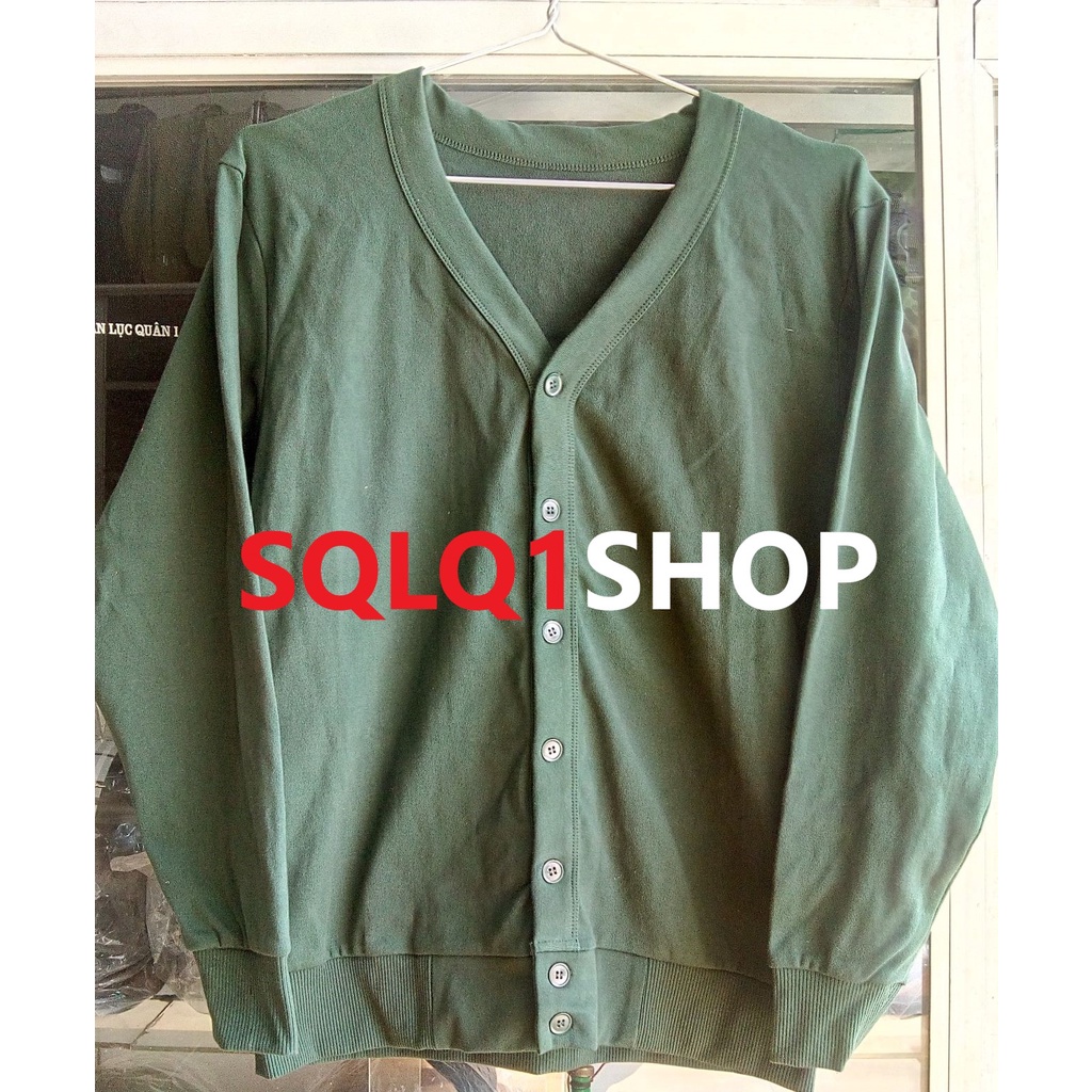 Áo cardigan xanh bộ đôi dày mịn ấm áp khoác thu đông hàng chuẩn loại 1