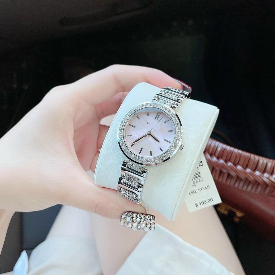 ĐỒNG HỒ NỮ CHÍNH HÃNG DÂY KIM LOẠI SIZE 34mm fullbox Fossil K.arli cực kỳ xinh xắn và sang chảnh BQ3182