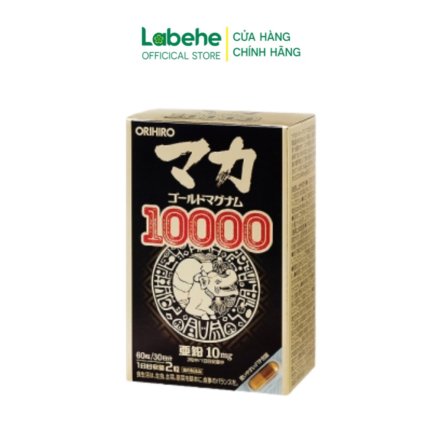 Viên uống hỗ trợ tăng cường sinh lý nam nữ Maca Gold Magnum 10000 Orihiro 60 viên