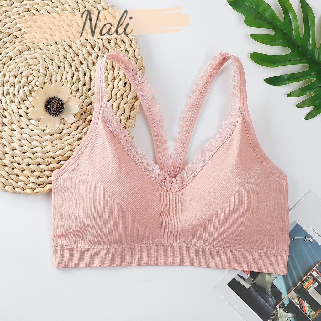 Áo bra nữ, áo bra ren croptop tập gym, yoga NL061