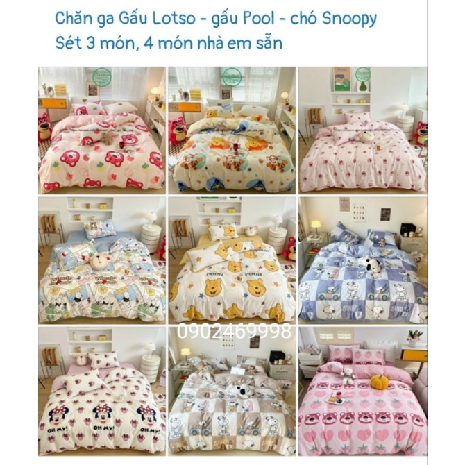 Chăn ga gối 100% cotton Living nhập khẩu cao cấp dành cho TRẺ EM đủ mọi kich thước