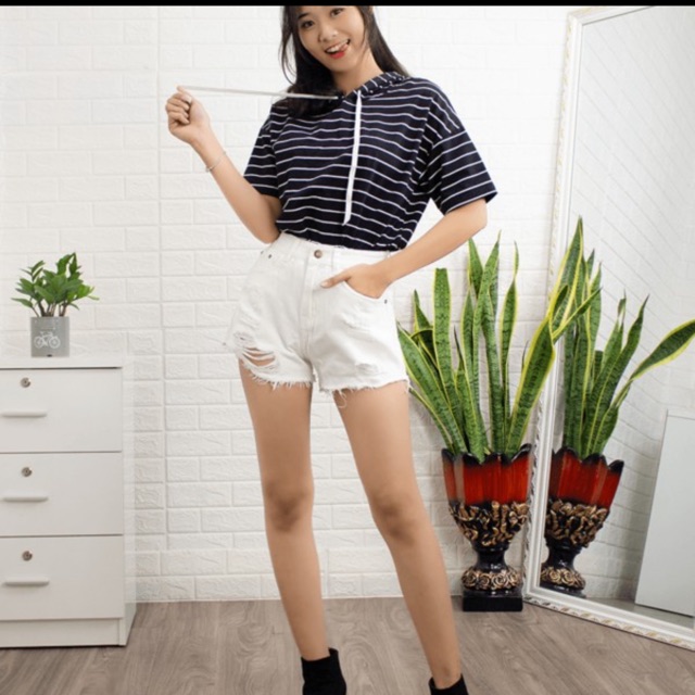 [Mã FAMAYWA2 giảm 10K đơn 50K] Quần short jean rách nhẹ siêu xinh