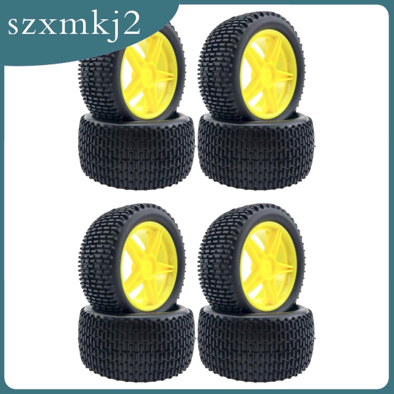 Set 4 Bánh Xe Cao Su Cho Xe Điều Khiển Từ Xa HPI HSP 94107 / 94166 / 94106 Tỉ Lệ 1: 10