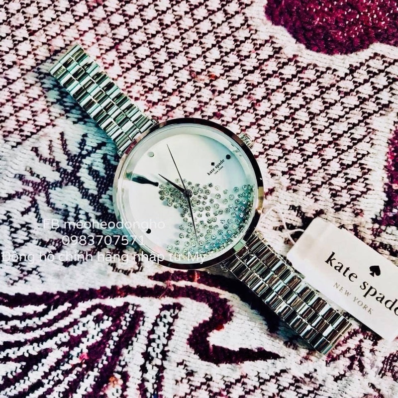 ĐỒNG HỒ NỮ Kate Spade Holland Silvertone Champagne Bottle