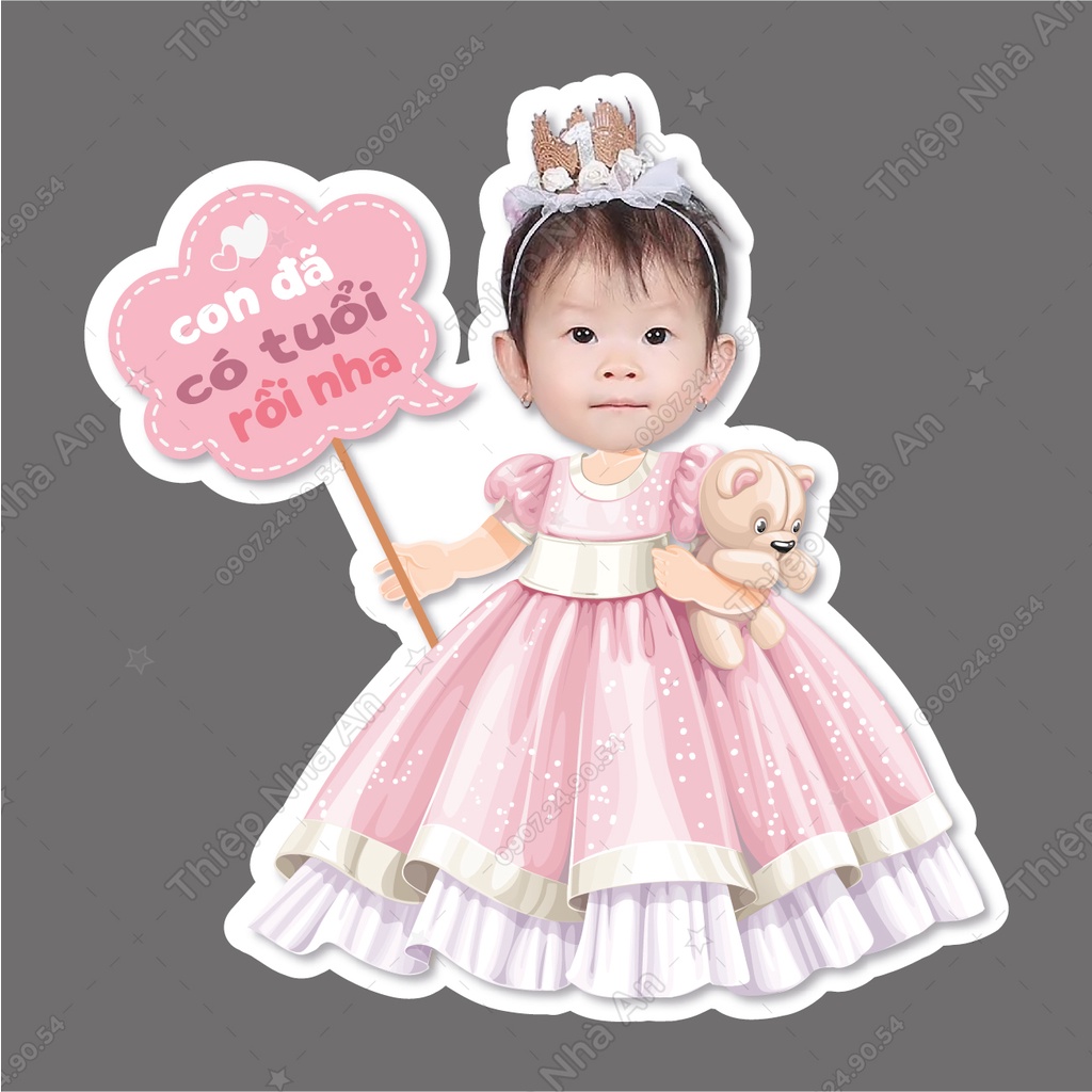 ♥️ Phụ kiện Chibi Trang Trí Sinh Nhật Cho Bé.♥️