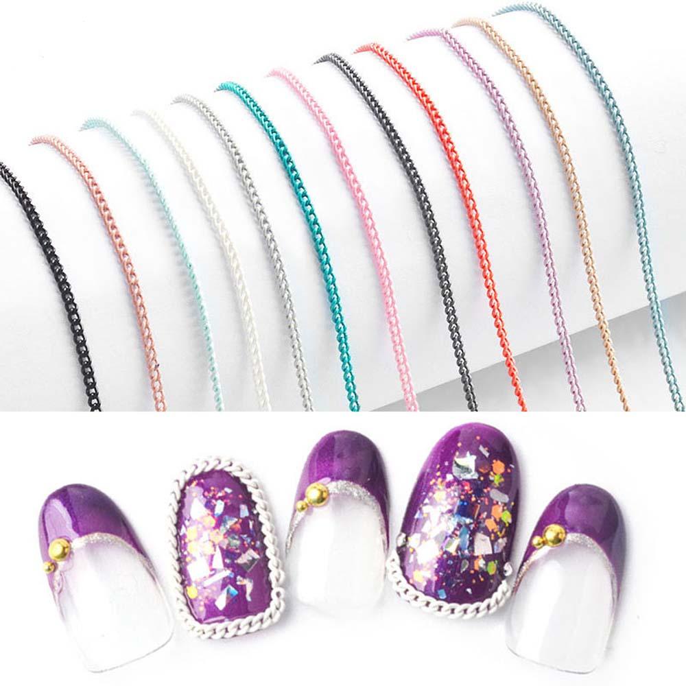 Dây Xích Kim Loại 50cm Dùng Trang Trí Móng Tay Nghệ Thuật DIY