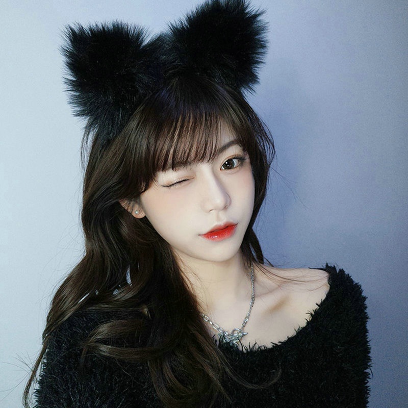Cài Tóc Tai Mèo Đính Chuông Hóa Trang Halloween