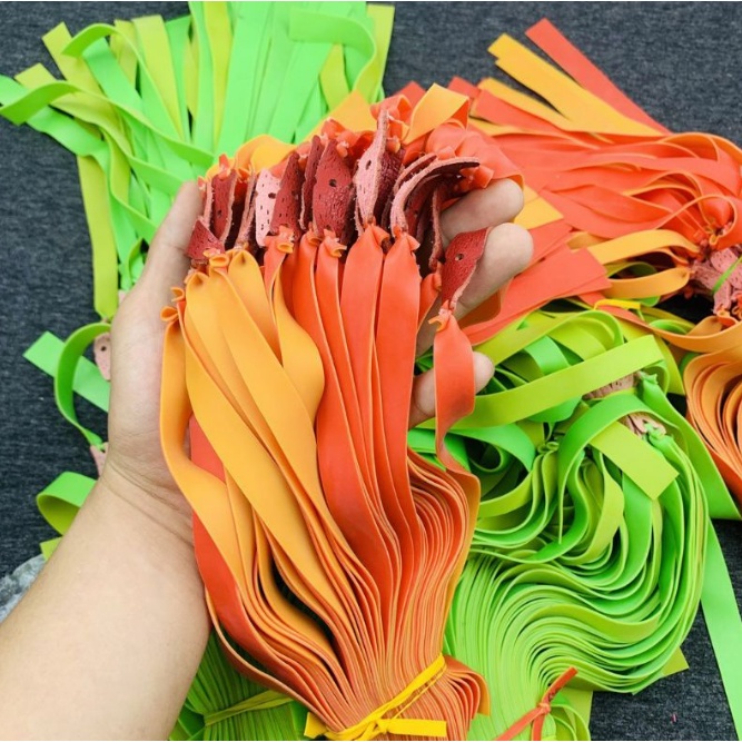 Bộ 10 Dây Thun - Dây Ná Cao Su 2 Lớp dày 0.65mm 0.75mm 1mm 1,2mm 1,5mm siêu dai cao cấp