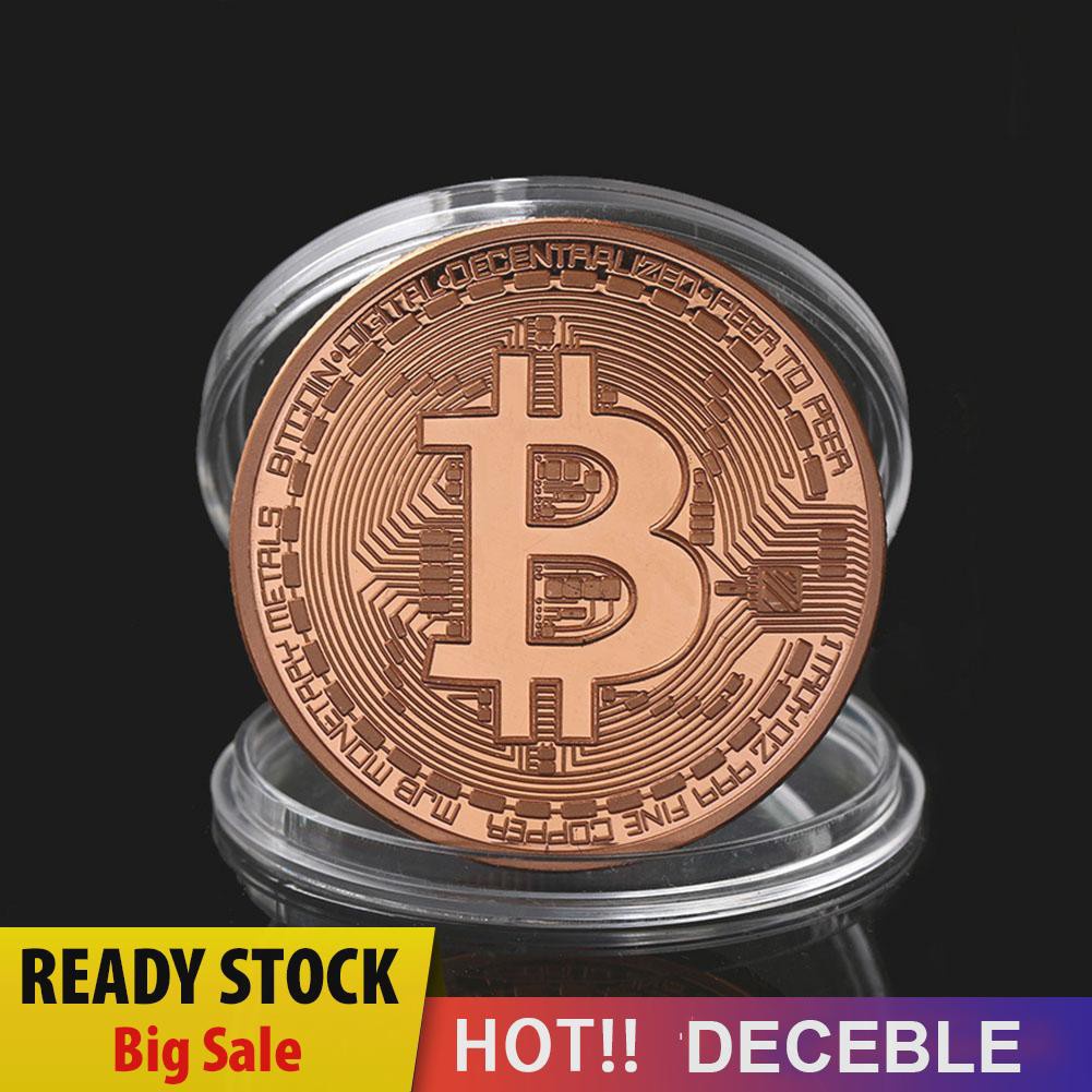 Đồng Xu Bitcoins Mạ Vàng Làm Quà Tặng Năm Mới