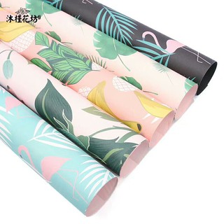 Giấy gói hoa hồng hạc hoa lá giấy gói quà nguyên liệu gói hoa nguyên liệu gói quà 50x72cm