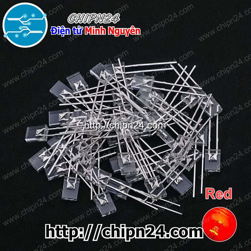 [25 CON] Led Dẹp 2x5x7mm Vỏ Trong (2x5x7) - [Chọn Loại]