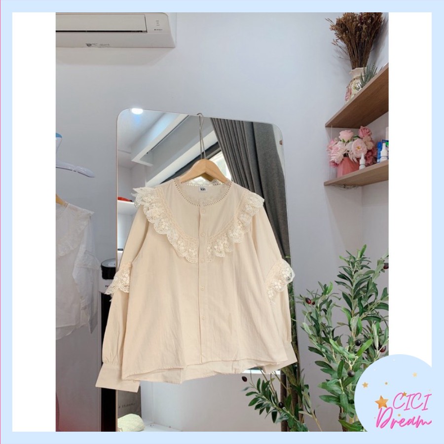 Áo sơ mi nữ babydoll BÈO CHÉO NGỰC VÀ TAY dài, Áo sơ mi nữ babydoll tay bo cổ viền tiểu thư nàng thơ