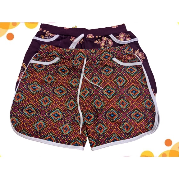 Quần đùi nữ họa tiết bông nhiều mẫu đẹp lựa chọn, quần dây rút vãi thun cotton 4 chiều co giãn thoáng và thấm hút mồ hôi