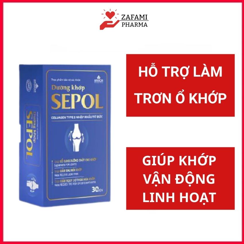 Viên uống đông trùng hạ thảo xương khớp giảm sưng khớp đau nhức xương khớp bổ khớp SEPOL