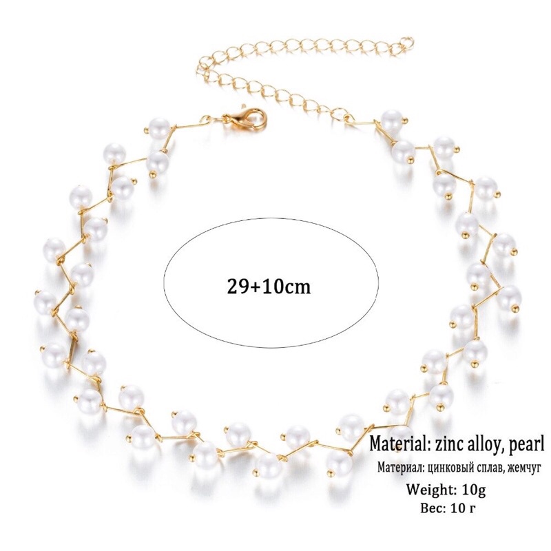 Dây chuyền chocker chuỗi hạt xinh đẹp