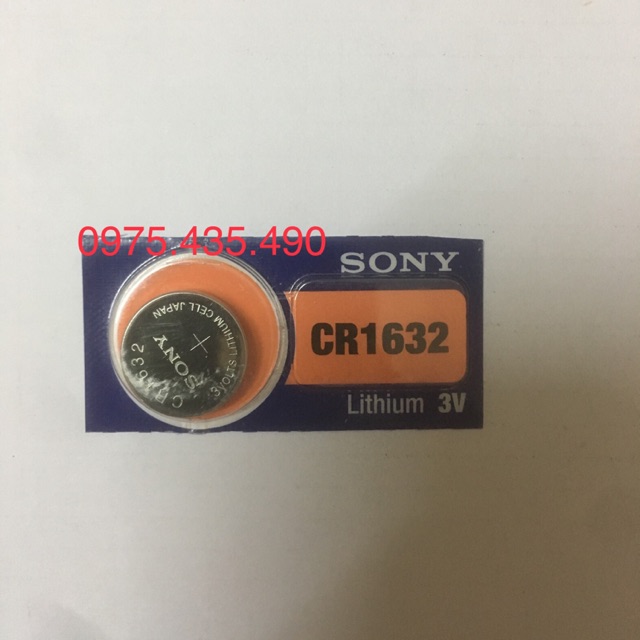 Pin CR1632 Sony Lithium 3V vỉ 1 viên