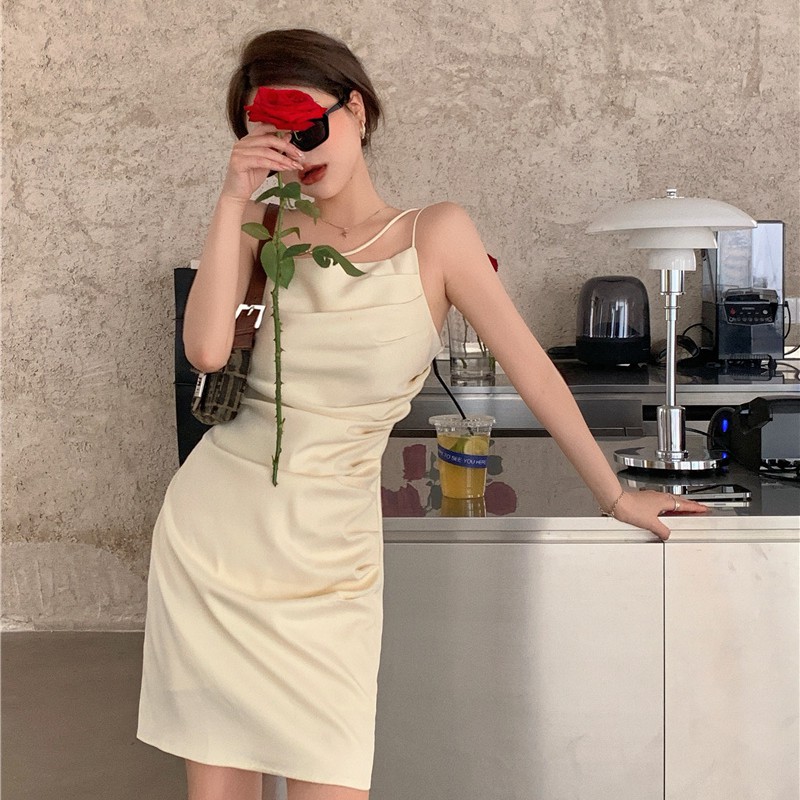 Đầm Hai Dây Trơn Màu Gợi Cảm Dành Cho Nữ | BigBuy360 - bigbuy360.vn