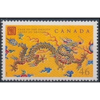 Tem sưu tập Tem Canada Tết Canh Thìn 2000