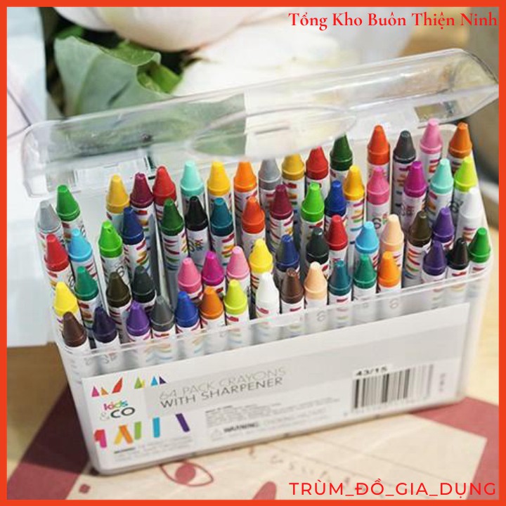 Hộp Màu Tô 64 Chi Tiết Cho Bé Từ 2 đền 10 Tuổi Tập Tô, Tập Vẽ Thỏa Thích Phát Triển Tư Duy Và Tính Sáng Tạo