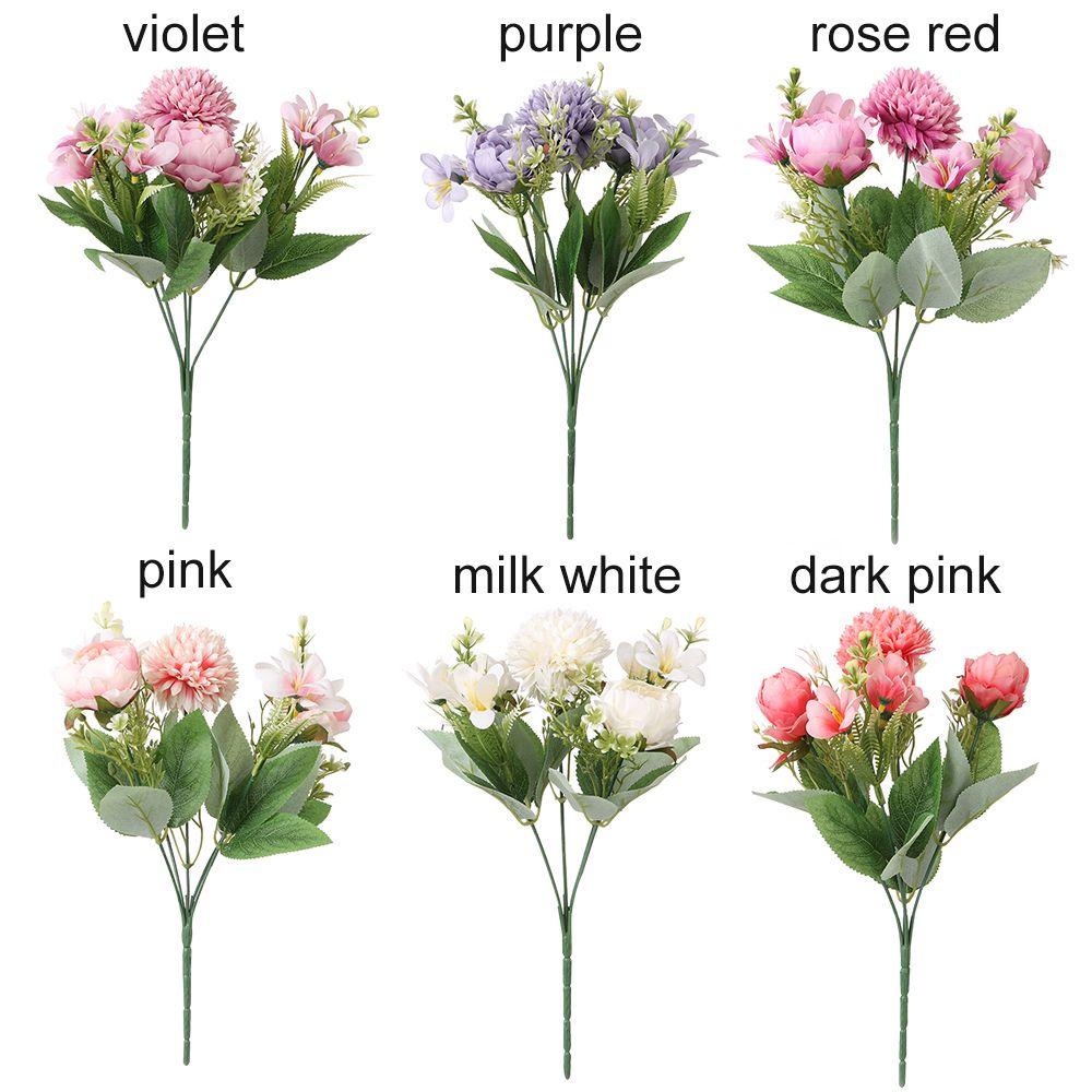 KUNHEV Bó Hoa Cẩm Tú Cầu Giả Trang Trí