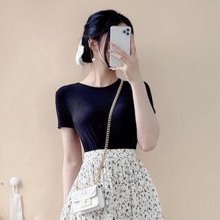 Áo thun basic trơn cổ tròn A1244 BEGIE
