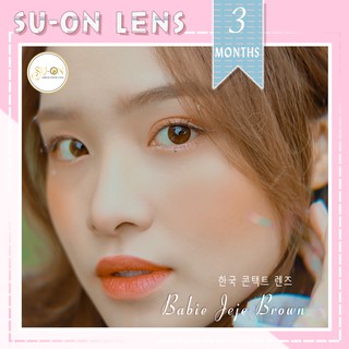 Kính áp tròng 3 tháng BABIE JEJE BROWN áp tròng 14,0mm (Nâu tự nhiên)