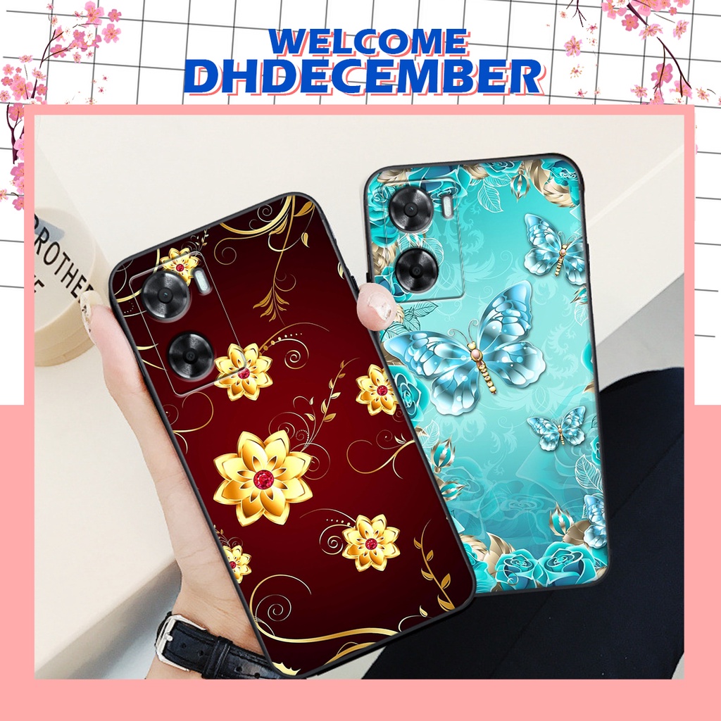 Ốp lưng Oppo A57 4G 2022 / A77 4G / A77S in hình hoa xinh xắn, hiện đại , thời trang ,phong cách