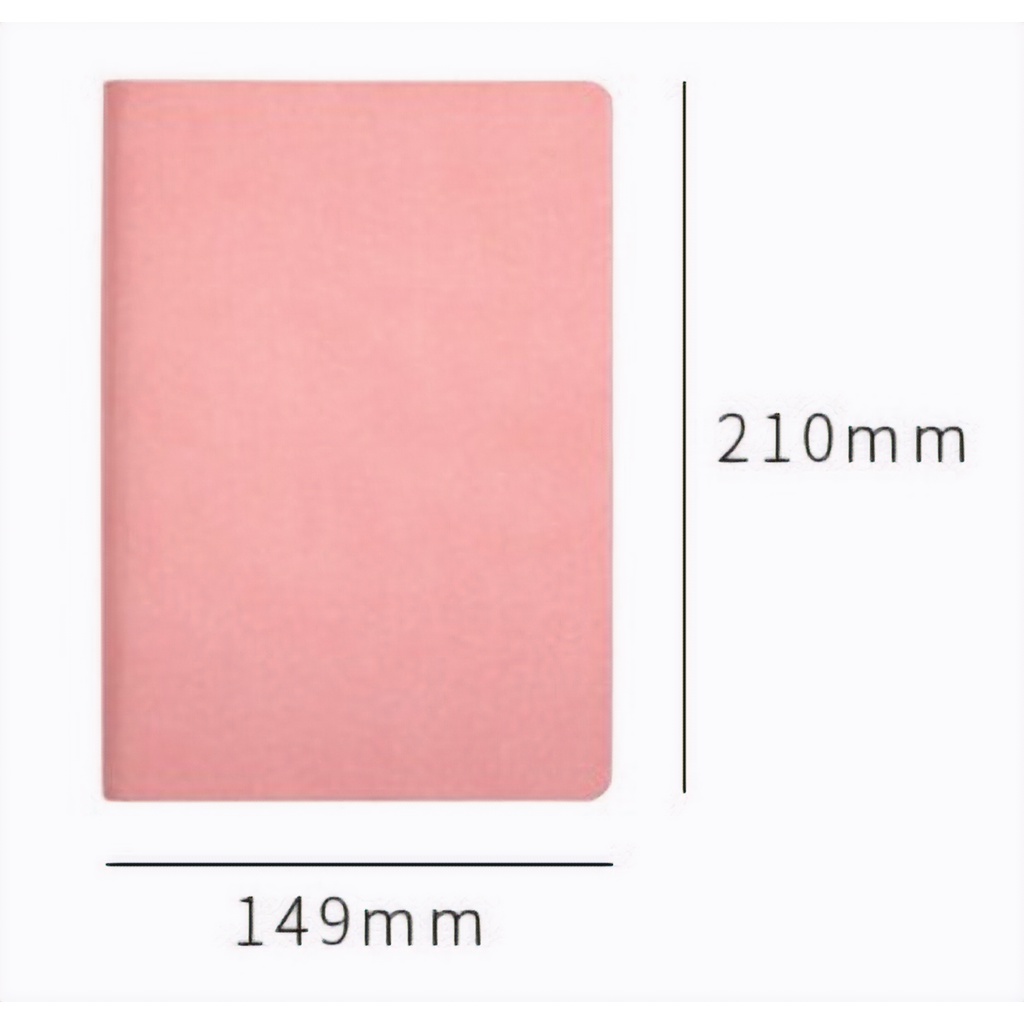 Sổ tay A5 vintage ghi chép bìa da mềm 288 trang dòng kẻ ngang chất lượng cao phù hợp đa phong cách