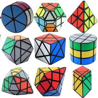 Bộ Sưu Tập Khối Rubik Carbon MoYu Meilong 2x2 3x3 4x4 5x5 Tam Giác 12 Mặt Skewb Square-1 SQ-1 Megaminx Pyranminx Cube đê