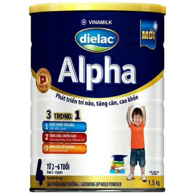 Combo 2 Sữa bột trẻ em Dielac Alpha 4 900g