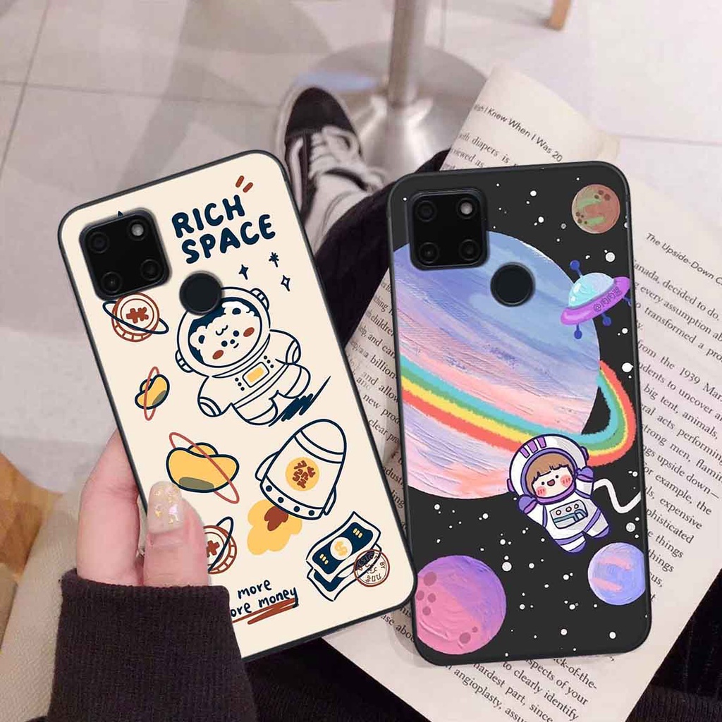 Ốp Realme C20 / C21Y in hình vũ trụ, phi hành gia bầu trời cute dễ thương