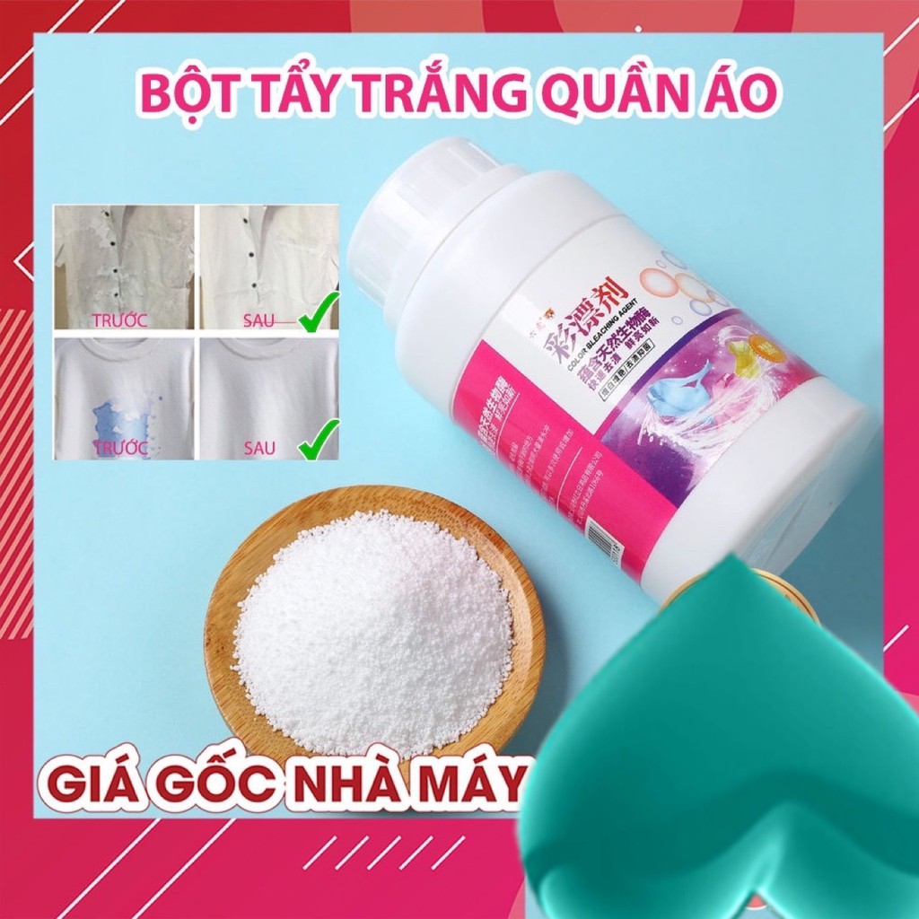 [SIZE TO 260gam] Bột Tẩy Trắng Quần Áo loại mạnh, Thuốc tẩy trắng đa năng,làm sạch quần áo bị ố vàng,vết bẩn cứng đầu