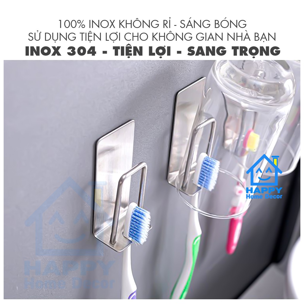 Giá treo bàn chải 🩸 GIÁ SỐC 🩸 Giá treo bàn chải, kem đánh răng, cốc súc miệng đa năng dán tường gạch men - MBC1