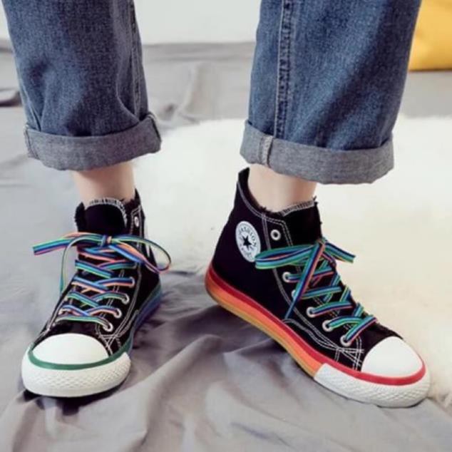Giày cao cổ ,thấp cổ cầu vồng