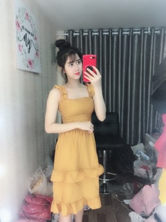 Đầm cánh tiên hai tầng