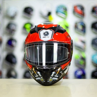 Nón Fullface ROC 01 Dán Tem Decal Yamaha R15 Đỏ