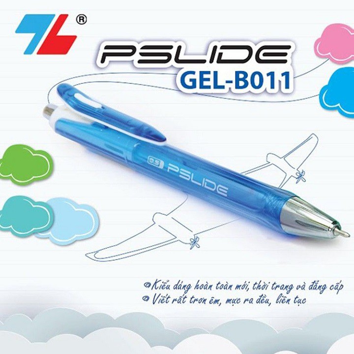 Bút Gel Bấm PSLIDE TL | GEL-B011