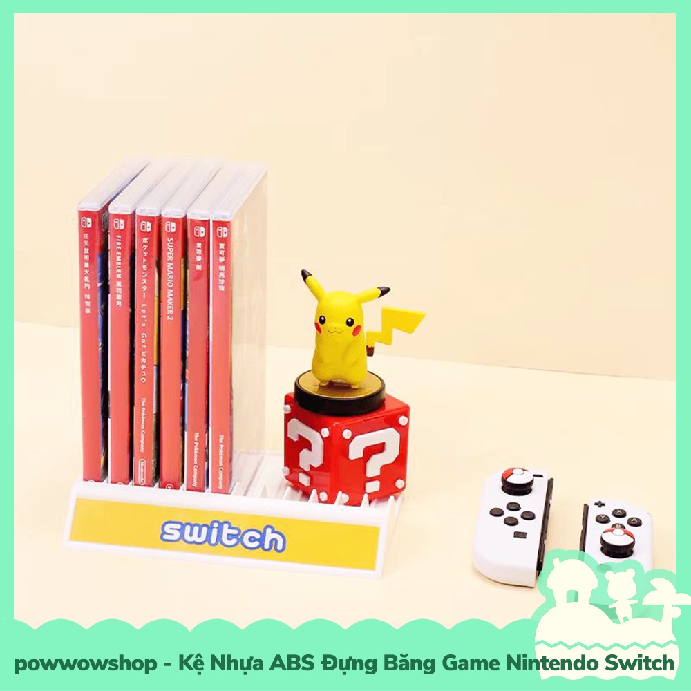 [Sẵn VN - Hỏa Tốc] Phụ Kiện Giá Kệ Để Băng Game Nhựa ABS Cho Máy Game Cầm Tay Nintendo Switch Phong Cách Đơn Giản