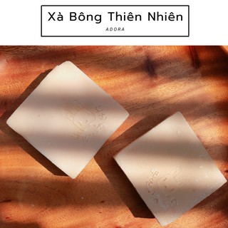 Xà bông thiên nhiên Bùn khoáng hoa hồng ADORA - Rose . Mineral Mud handmade soap