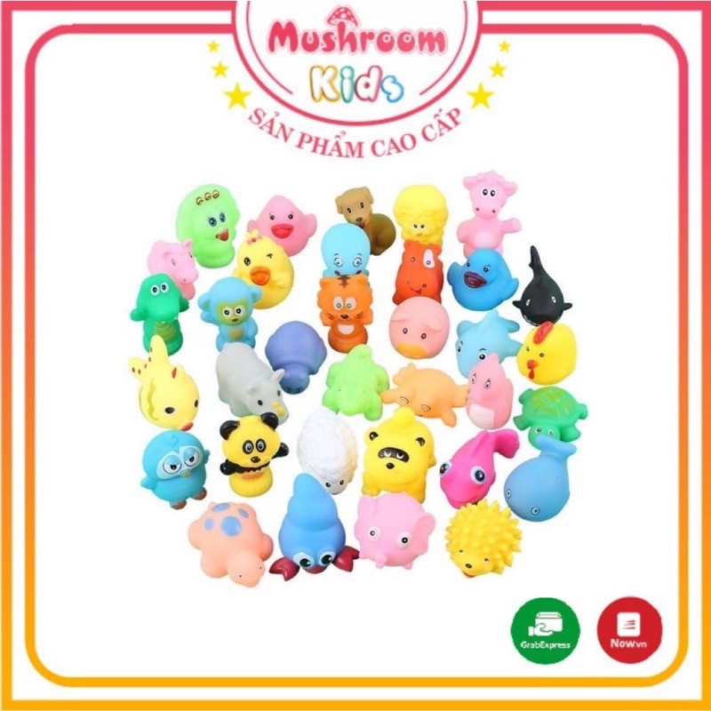 Đồ Chơi Nhà Tắm Hình Con Vật Dễ Thương Bóp Kêu Vui Tai Dành Cho Bé