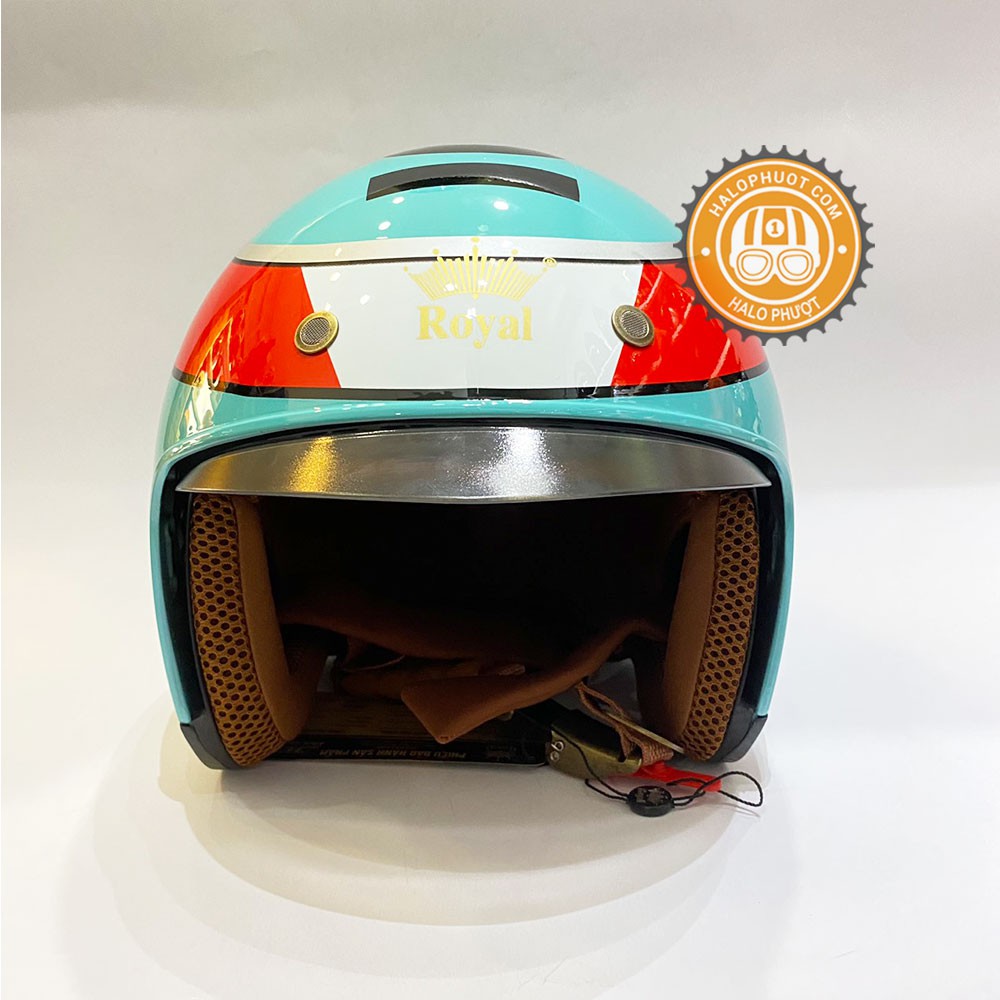 Nón bảo hiểm 3/4 kính âm Royal M139 Leopard (tặng balo rút)