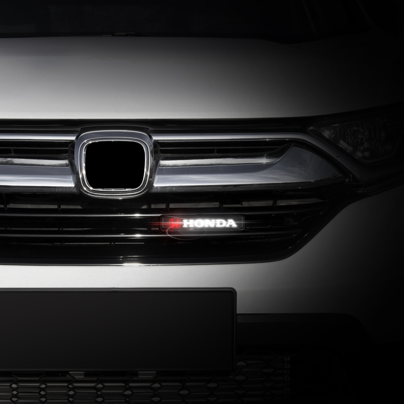 Miếng Dán Trang Trí Lưới Tản Nhiệt Có Đèn LED Dành Cho Xe Hơi Honda CITY Vezel JAZZ CIVIC HRV CRV BRV Accord