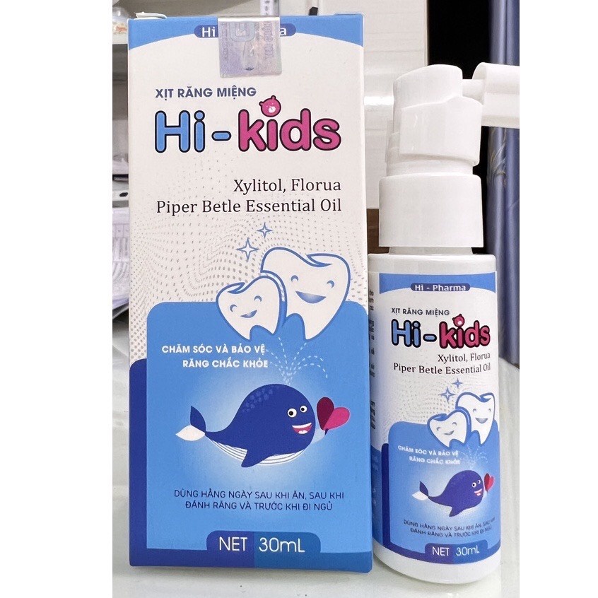 Xịt răng miệng Hi - kids chăm sóc và bảo vệ răng chắc khỏe
