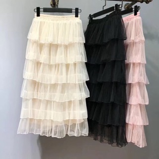 Chân váy 6 tầng