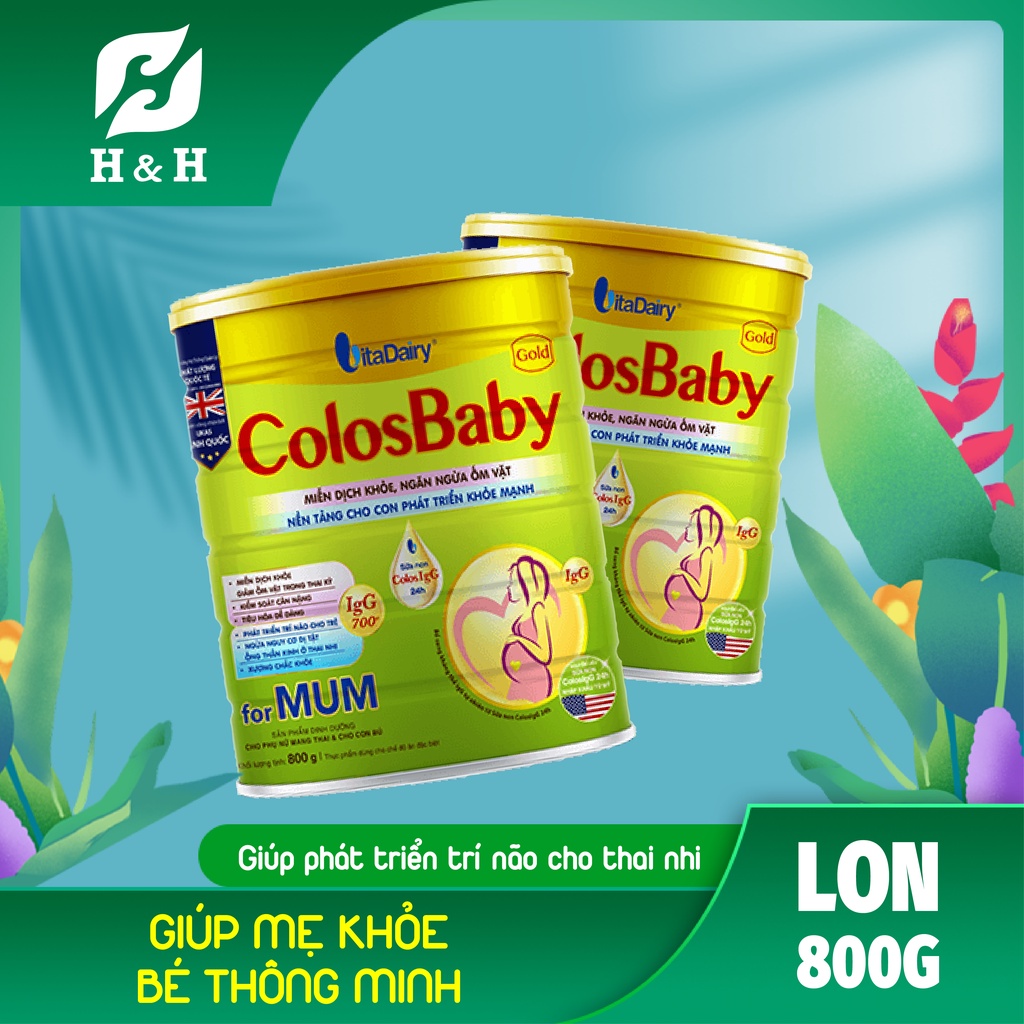 Sữa bột Colosbaby For Mum giúp mẹ khỏe, bé thông minh (800gr)